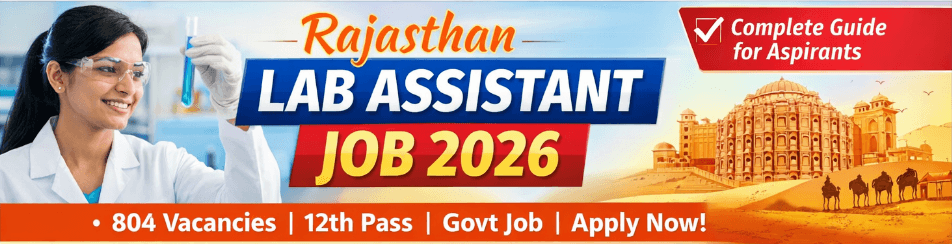 Rajasthan Lab Assistant Recruitment 2026