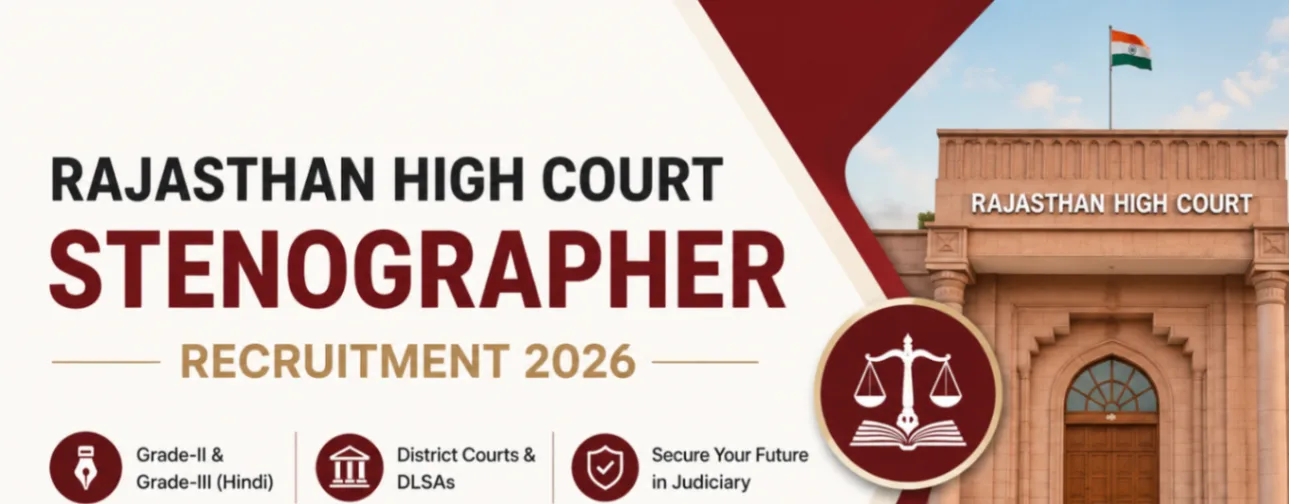 Rajasthan High Court Stenographer Recruitment 2026 - 163 Posts